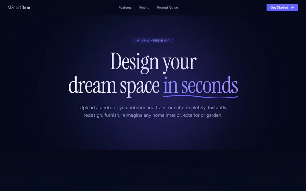 AI Smart Decor virtual staging platform