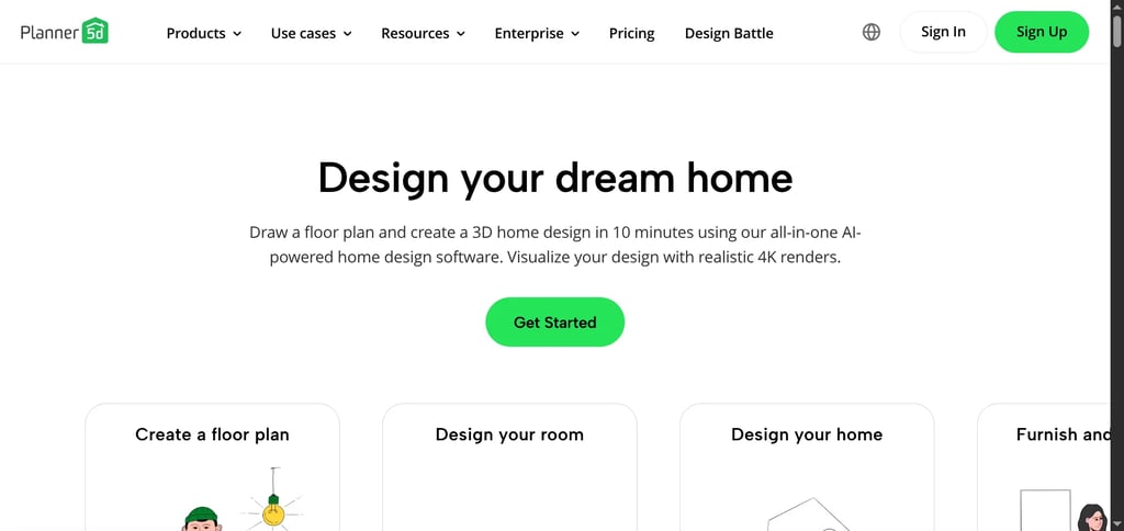 Planner 5D free floor planning and room design