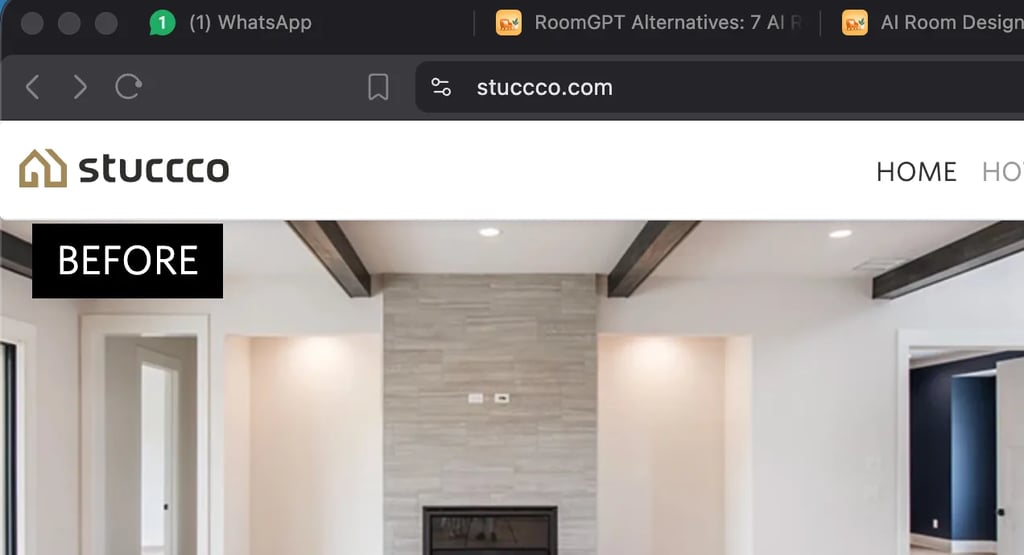 Stuccco landing page hero section