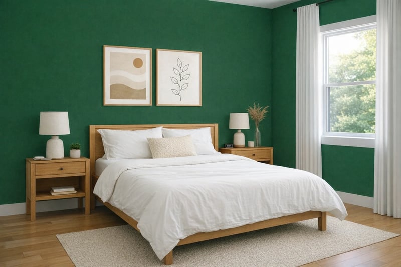 Room with painted walls